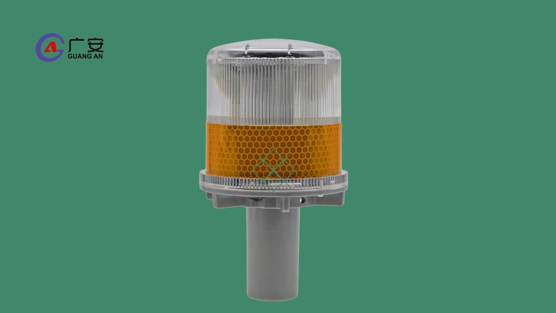 Flashing Plastic Solar Rechargeable Traffic Warning Led Traffic Cone ...