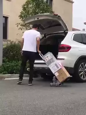 Hand drawn car folding portable transport shopping cart cart climbing stairs pull luggage cart shopping cart trolley trolley trolley