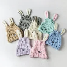 Children's hair drying cap quick-drying super absorbent long hair wiping quick-drying cap lint-free cute thickened cartoon female