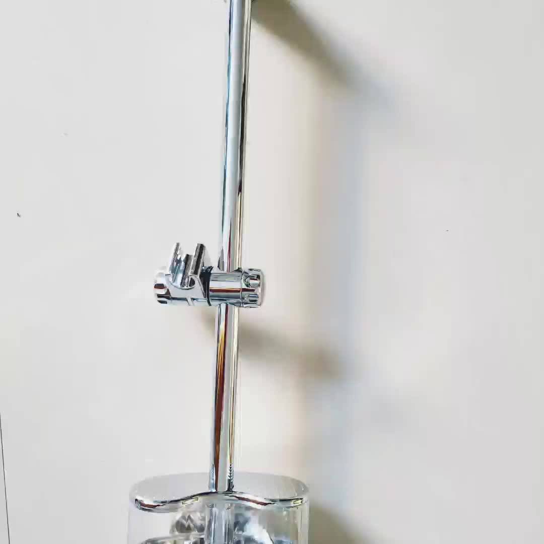 Stainless Steel Shower Support Bar With Soap Dispenser Shower Head