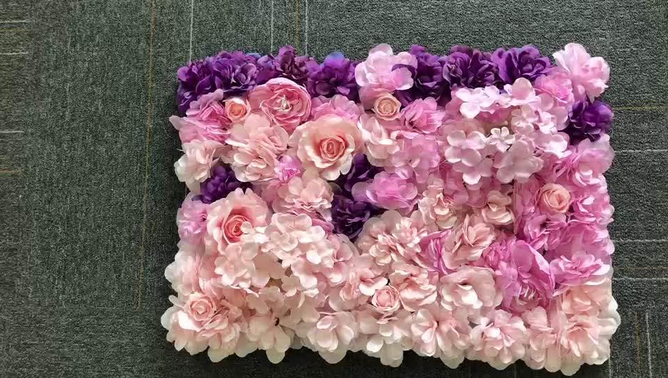 Hotsale 60x40cm Silk Flower Wall Backdrop Cloth For Wedding Occasion