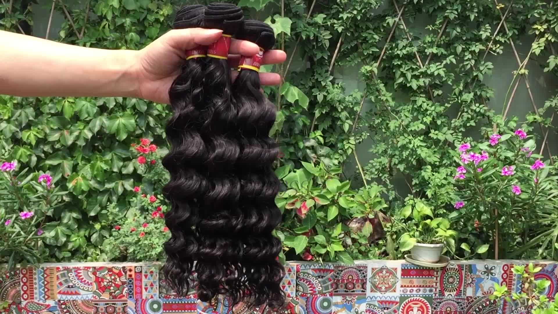 Bboss Water Bouncy Curl Human Hair Weave Grade Top Black Girl Hair
