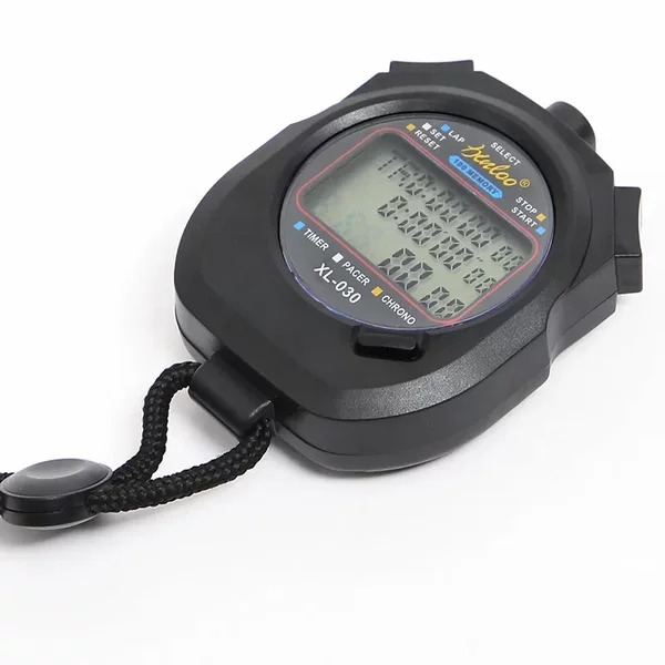 Stopwatch timer three rows of 100 running watches professional referee fitness equipment electronic stop watch waterproof 030 electronic watch
