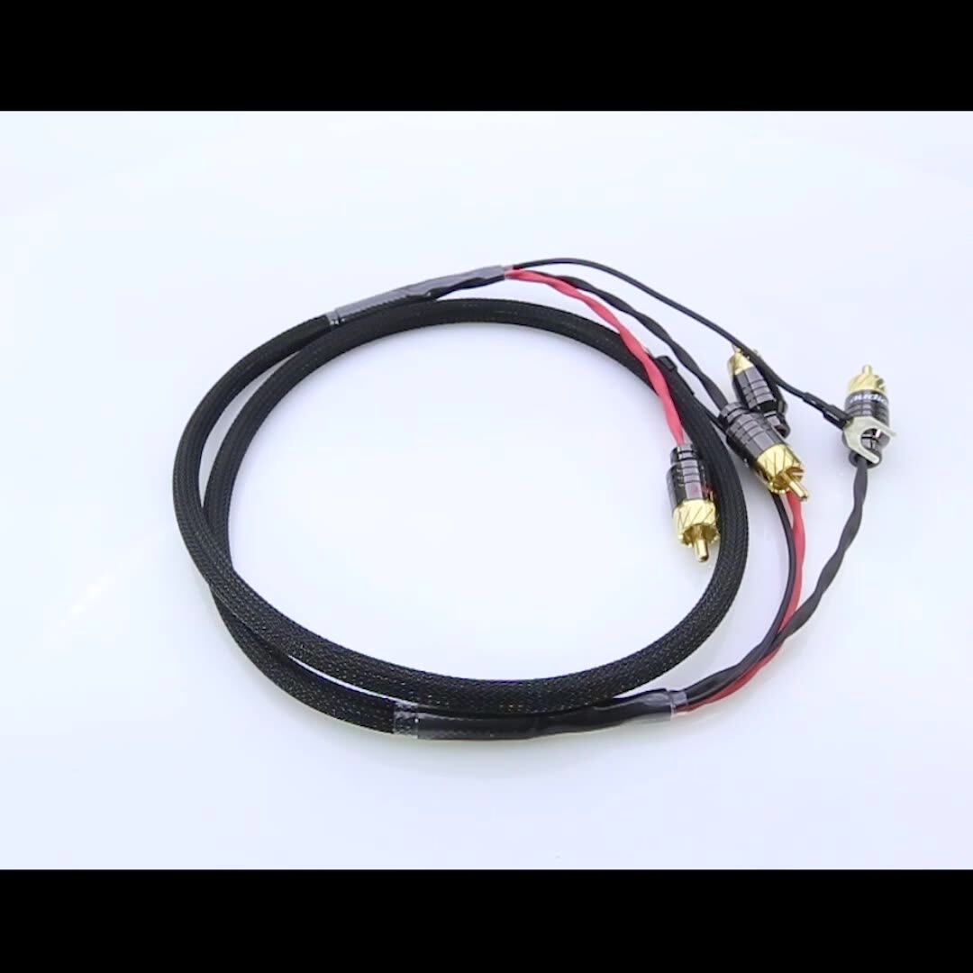 をハイ · エンドオーディオのrcaケーブル独立したシールド信号線のlp