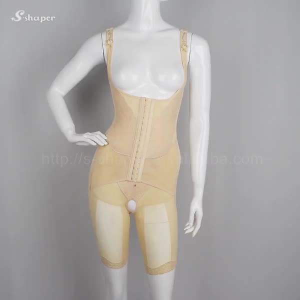 S Shaper Corset With Crotch Wholesale Slim Body Suit Open