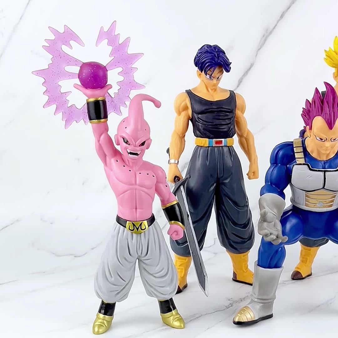 Figurine Dragon Ball Z Vegeta Super Saiyan Vs Buu - 24 Cm PVC - Neuf - Collection