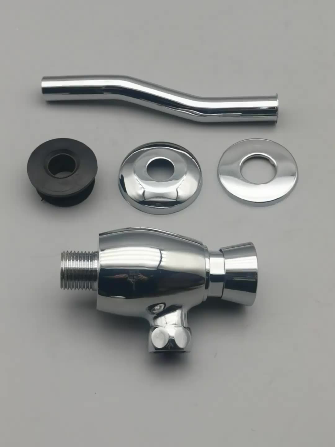 Children's stool flush valve Magnetic hand press flusher Copper 6 minutes 1 inch delay self-closing valve Child flushing valve