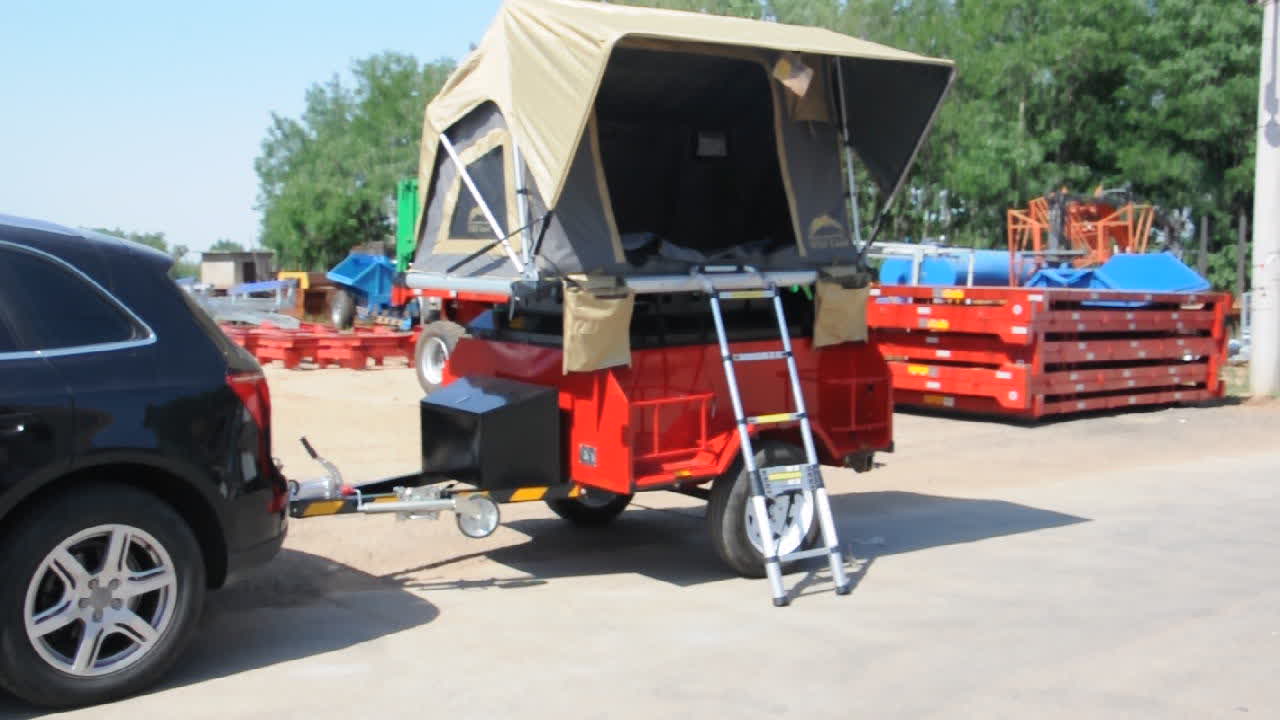 Car Trailer Use Tow Bar Travelling Trailer With Waterproof Tent Buy