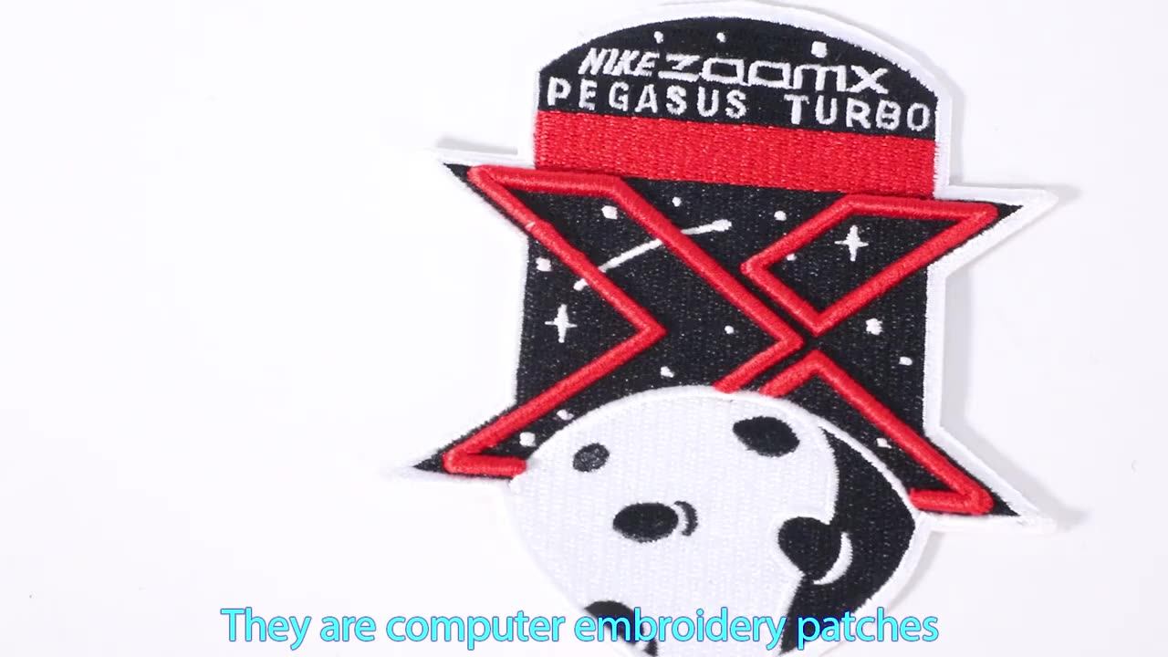 Wholesale Heat Transfer Embroidered Big Letter Iron On Embroidery Patch