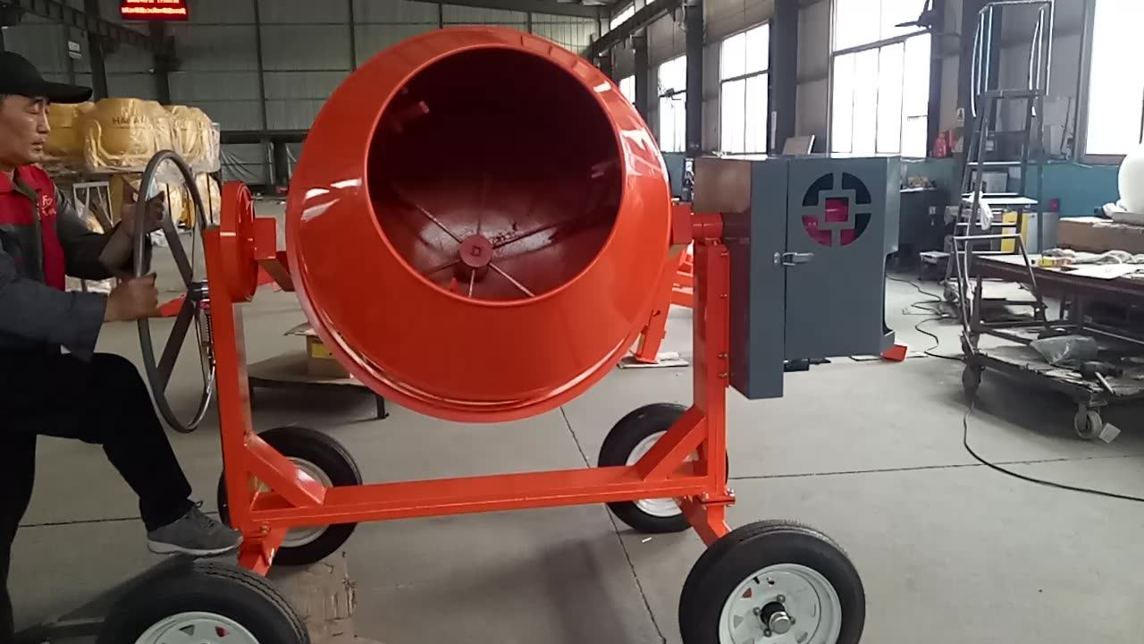 450l 2.2kw Manual Gasoline Engine Small Concrete Cement Mixer Machine
