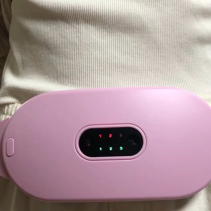 Period Cramp Massager Heating Belt Vibrating Thermal Pad Menstrual
