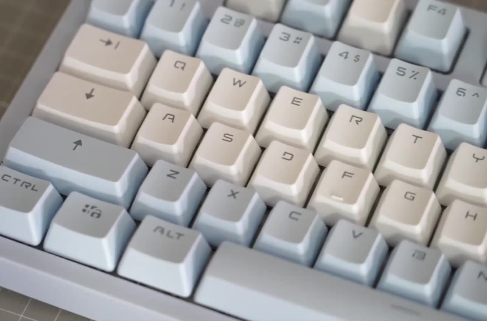 Ajazz Ak515 Wired Mechanical Gaming Keyboard 104 Keys Pbt Backlight