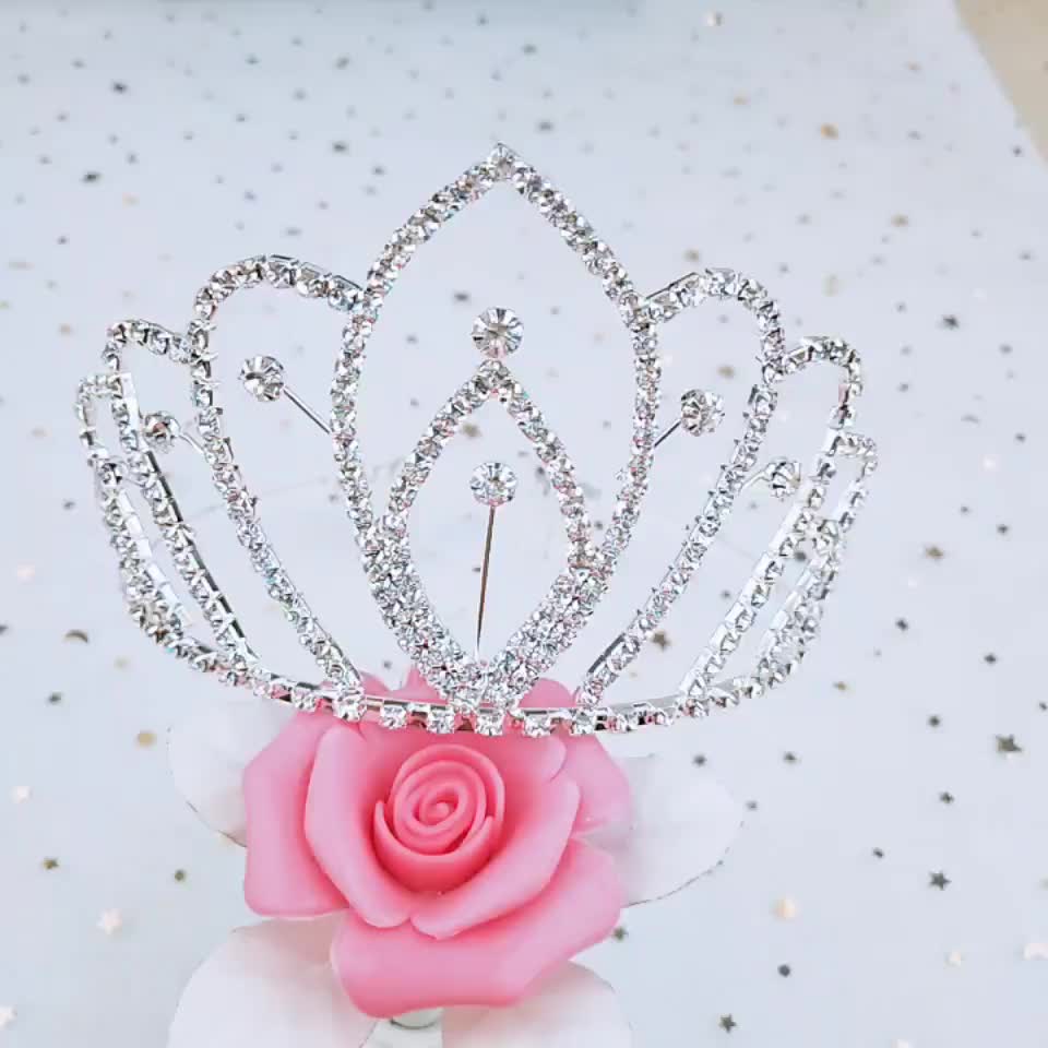 Yiwu Supplier Wedding Tiara Cheap Large Tall Miss World Tiara Bulk