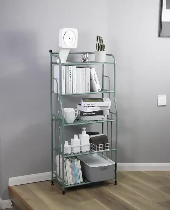4 Tier Metal Plant Shelf Standing Organizer Storage Rack For Kitchen Buy Standing Organizer