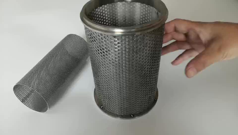 Perforated Metal Pump Suction Strainer Basket Buy Metal Pump Suction