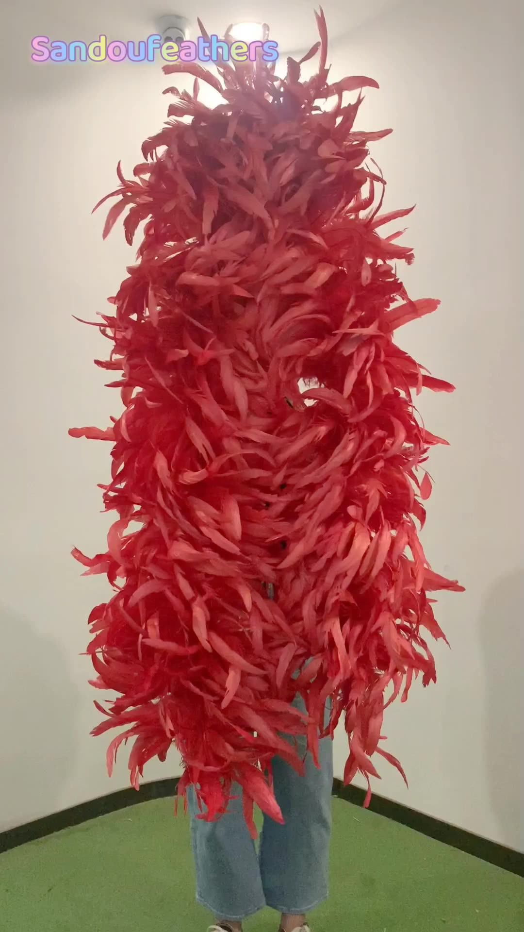 Sandou Rooster Tail Feathers 2 Meter Coque Tail Feather Boas For