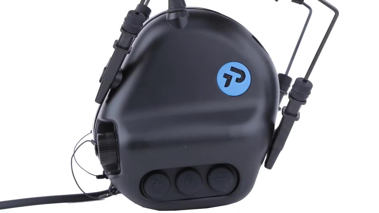 Two Way Radio Earmuff Headset Which Foldable With Hearing Protection