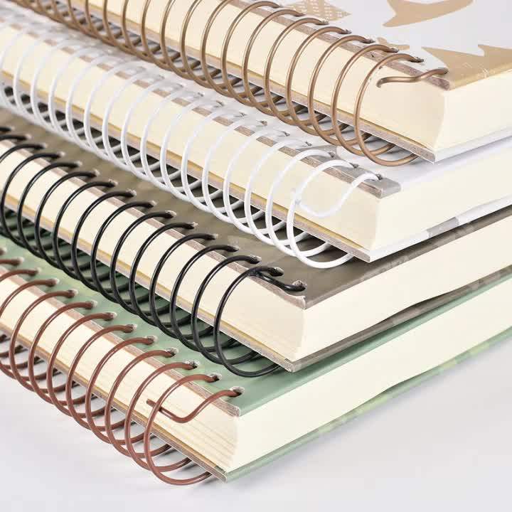 Pink A4 Custom Hardcover Bound Spiral Notebooks Buy Hardcover Spiral