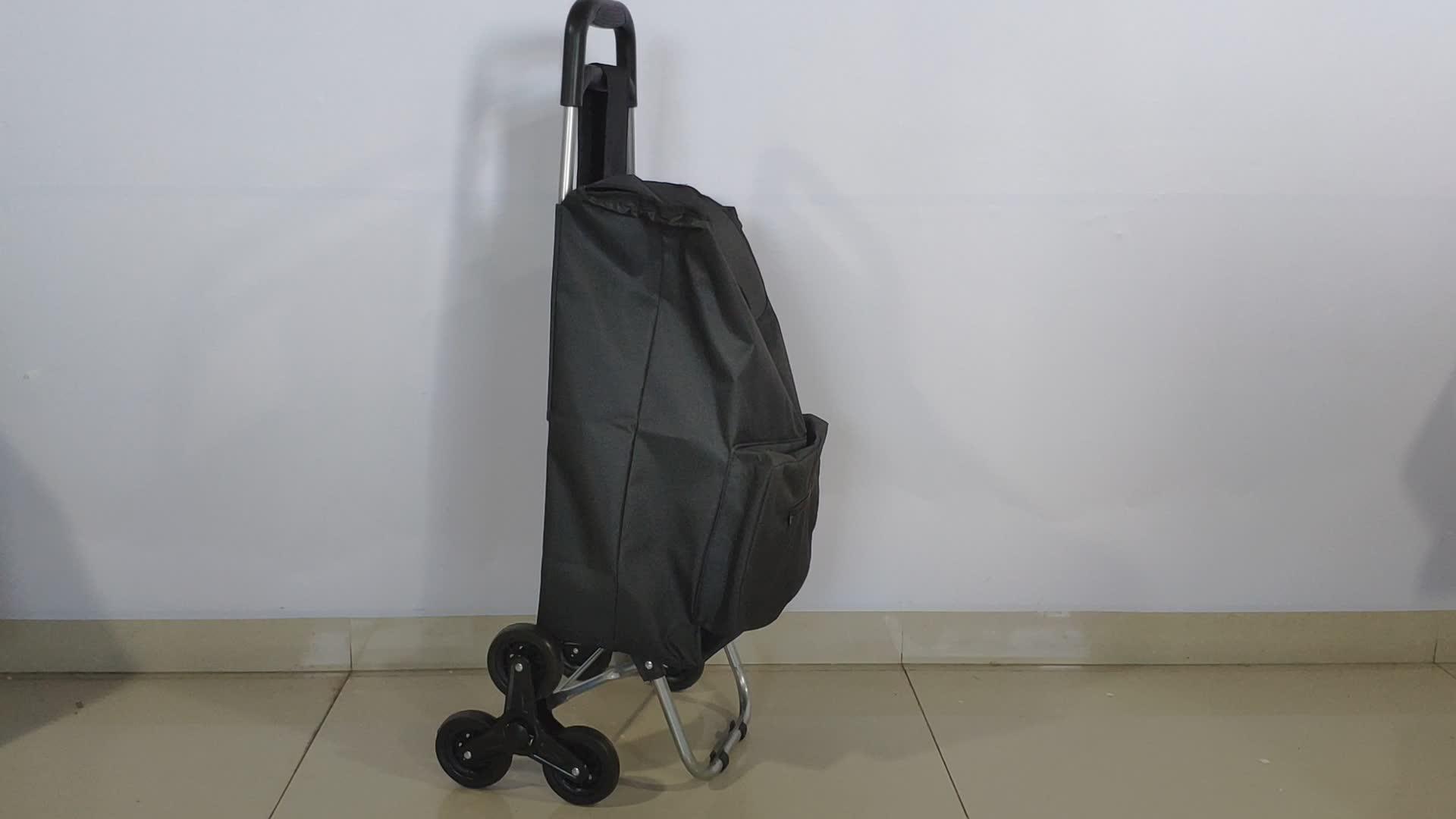 Wholesale Custom Outdoor Home Folding Metal Stair Grocery Trolley Cart