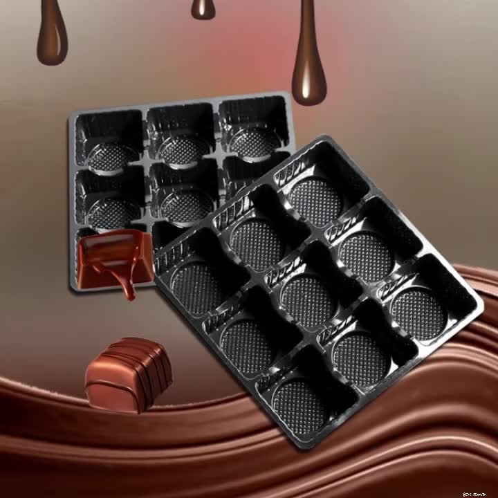 Food Grade Plastic Chocolate Packaging Tray/biscuits Insert Blister