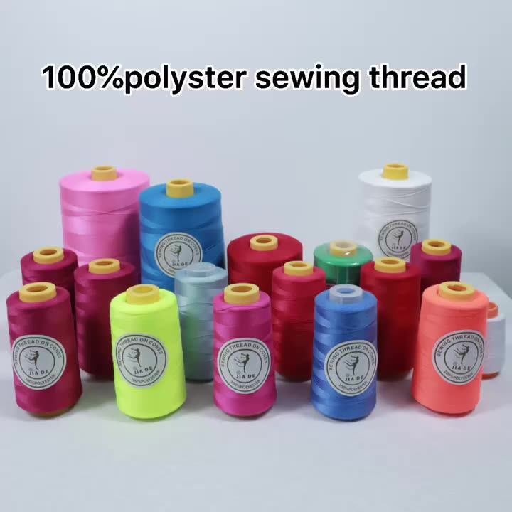 100 Spun Wholesale Cheap Jia De Polyester Sewing Thread Buy Sewing