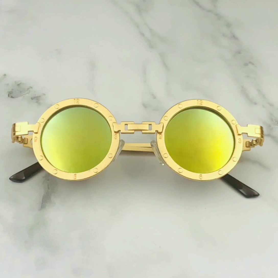 Hbk K32954 Gothic Retro Steampunk Sunglasses Men Steam Punk Goggles