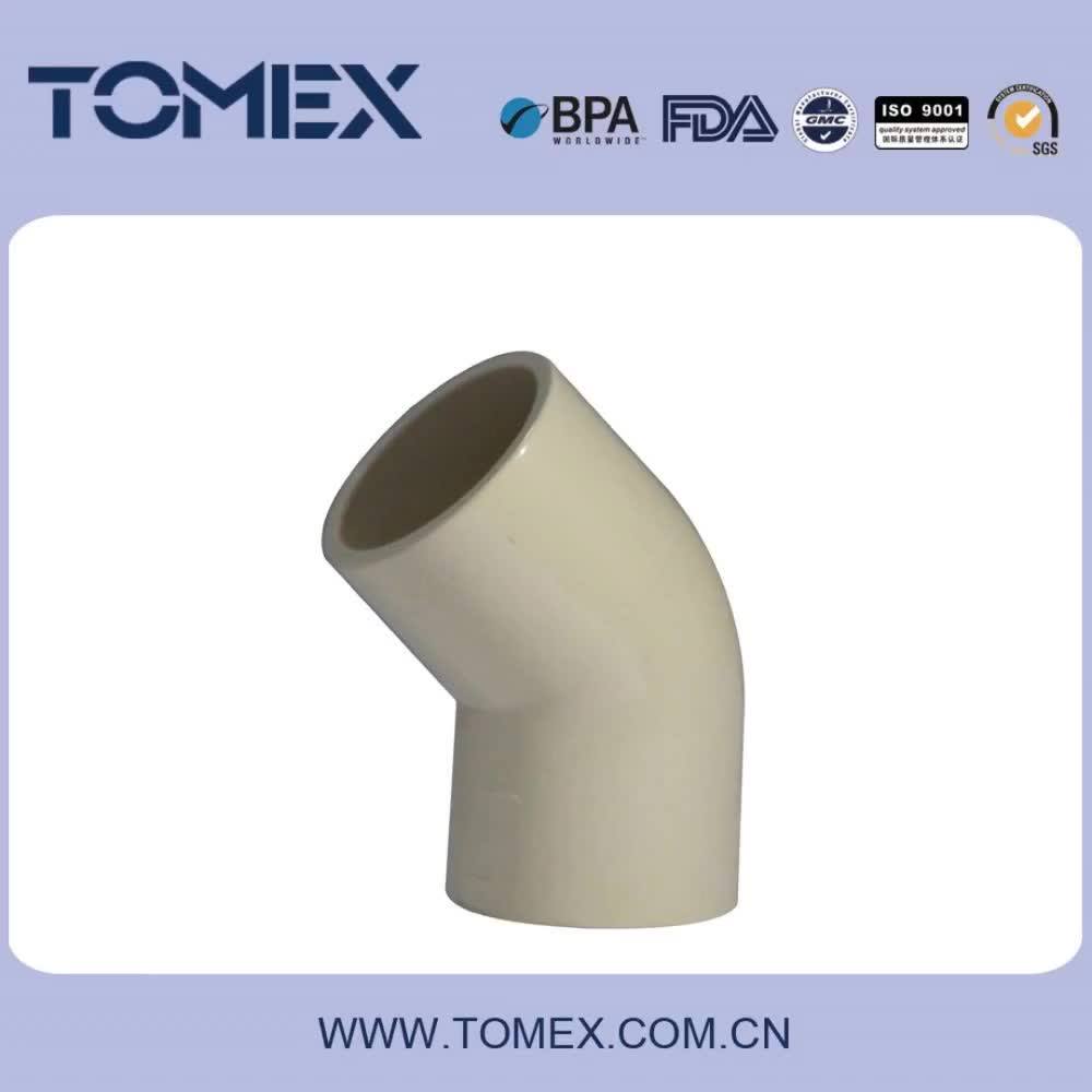 China Manufacture Hot Fashion Pvc Sch40 Pipe Fittings 5 Way Angle Elbow