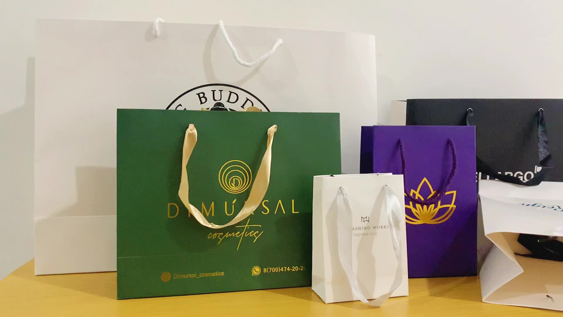 Custom Printed Laminated Shopping Bag Luxury Eco-friendly