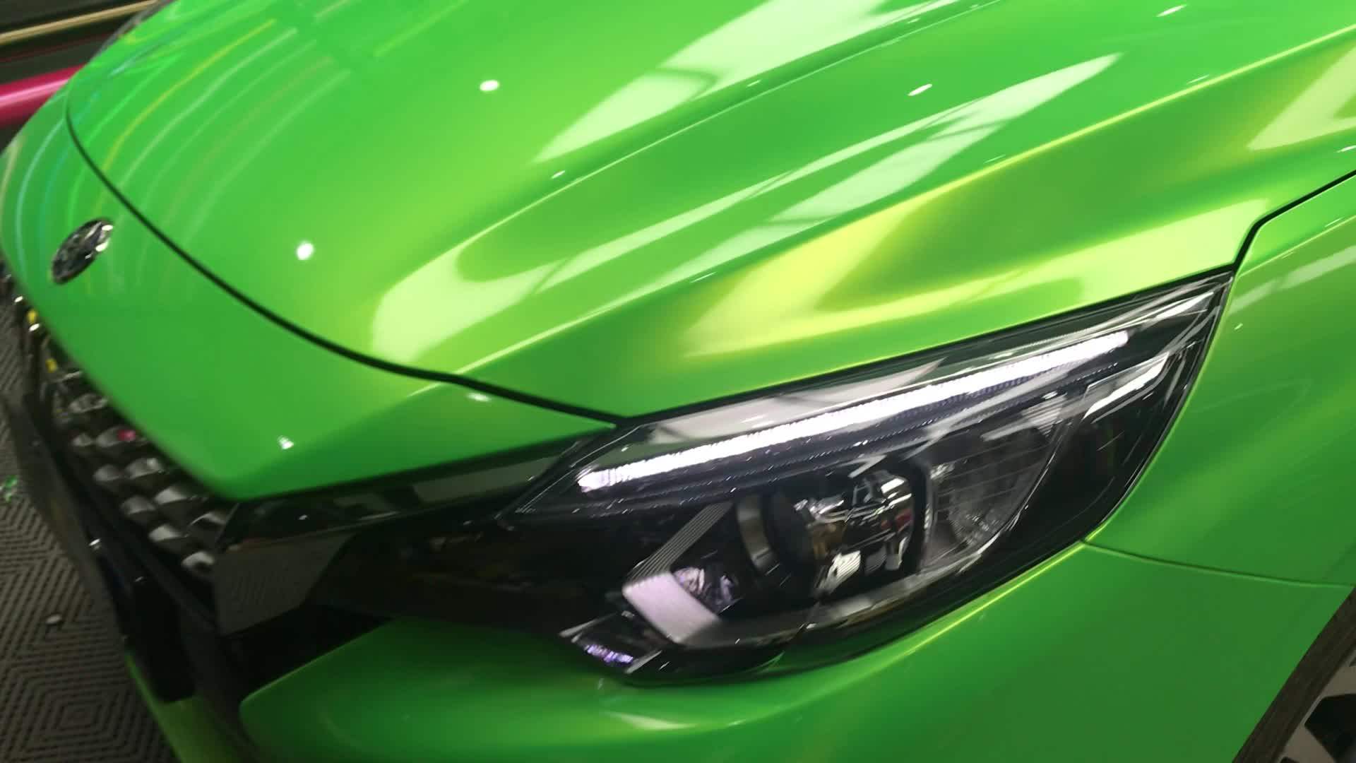 Wholesale Car Foil Coral Green Promotion Price New Color Vinyl Wraps