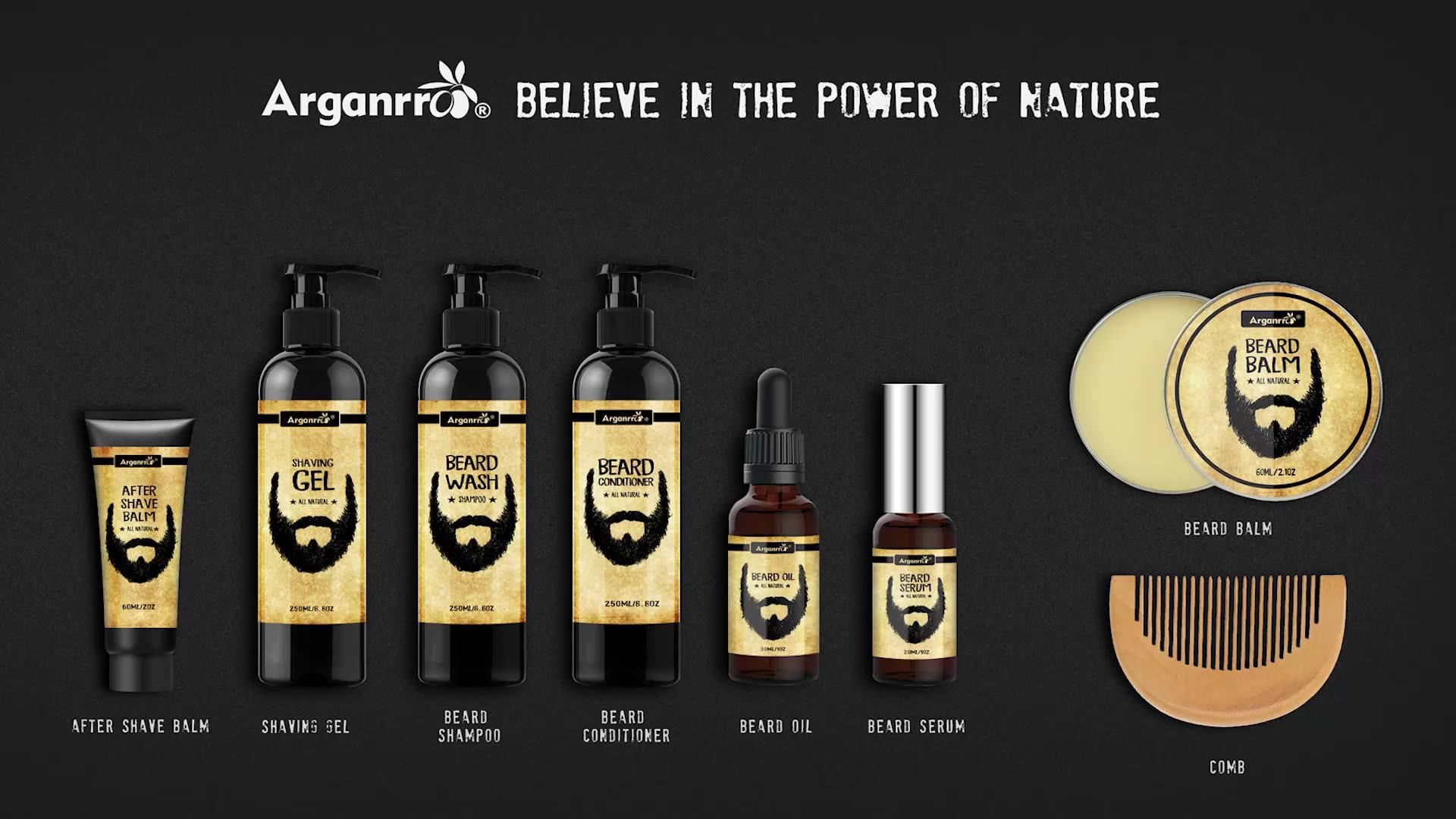 Private Label Organic Shampoo And Beard Wash For Men For Barber Shop