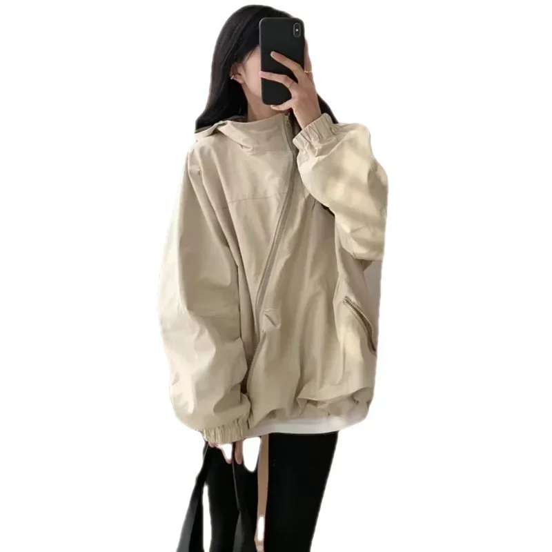 Осенняя куртка с капюшоном, весенний базовый костюм для отдыха, стиль Chanel, коллекция 2023 года, оверсайз
