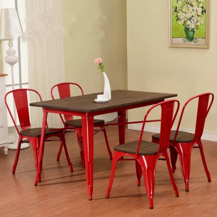 Industrial Antique Metal Frame Chairs Modern Restaurant Cafe Furniture Chair