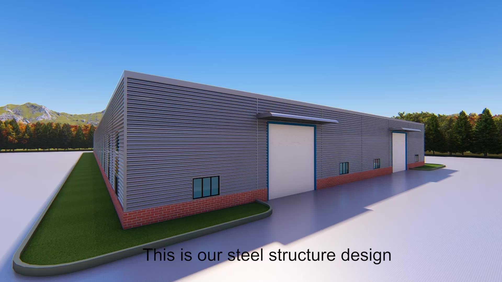 High Quality Arch Easy Installation Steel Structure Aircraft Hangar