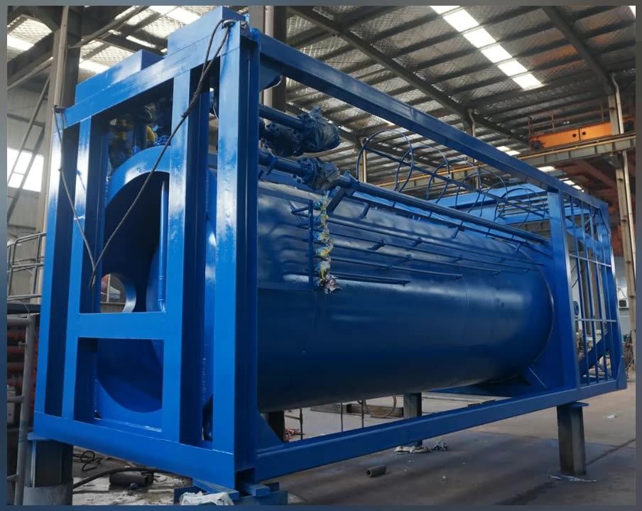 Oilfield Well Testng Hot Water Buffer Tank / Surge Tank Pressure Vessel