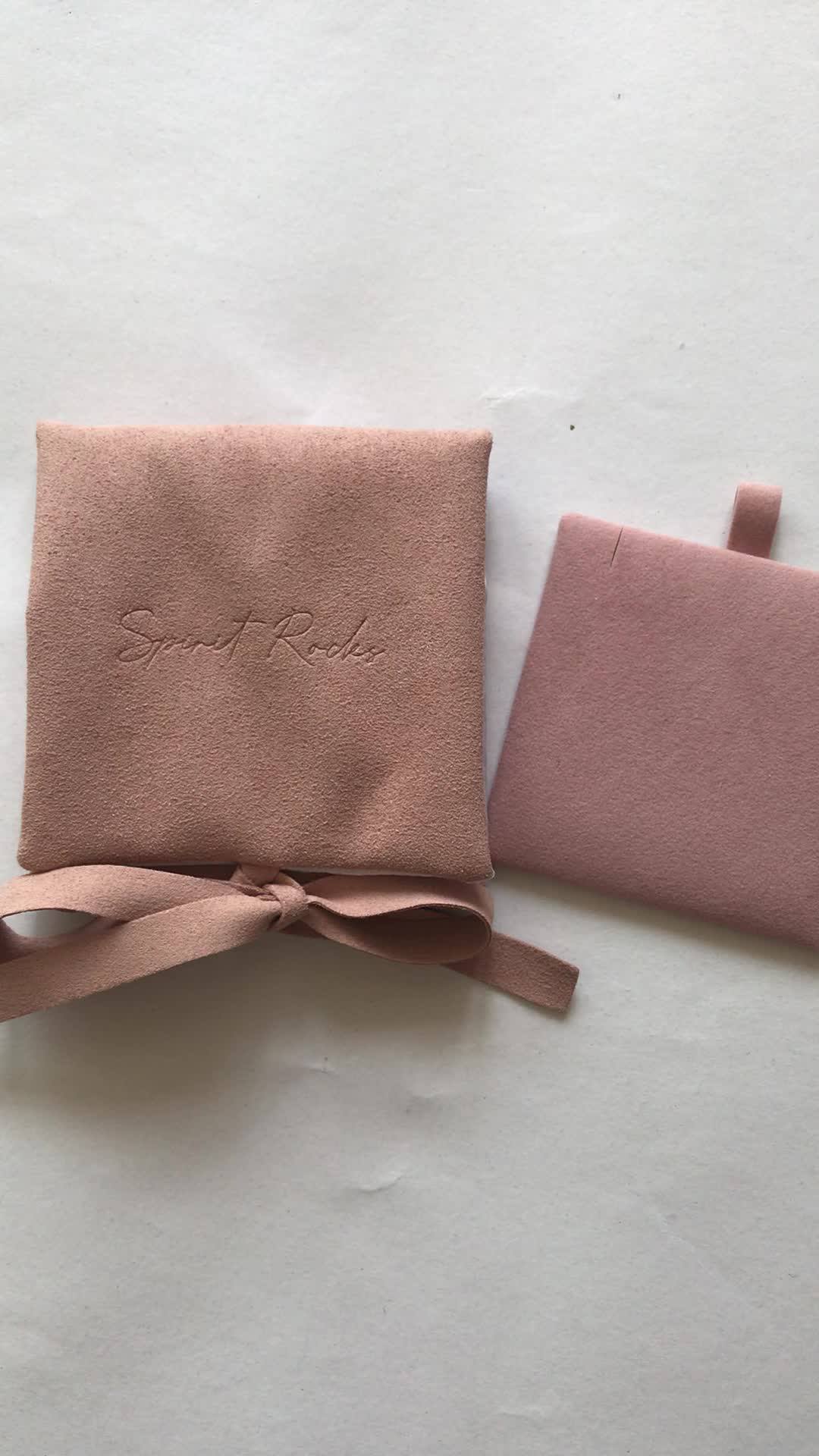 New Microfiber Soft Faux Suede/ Velvet Drawstring Jewelry Bag Pouches