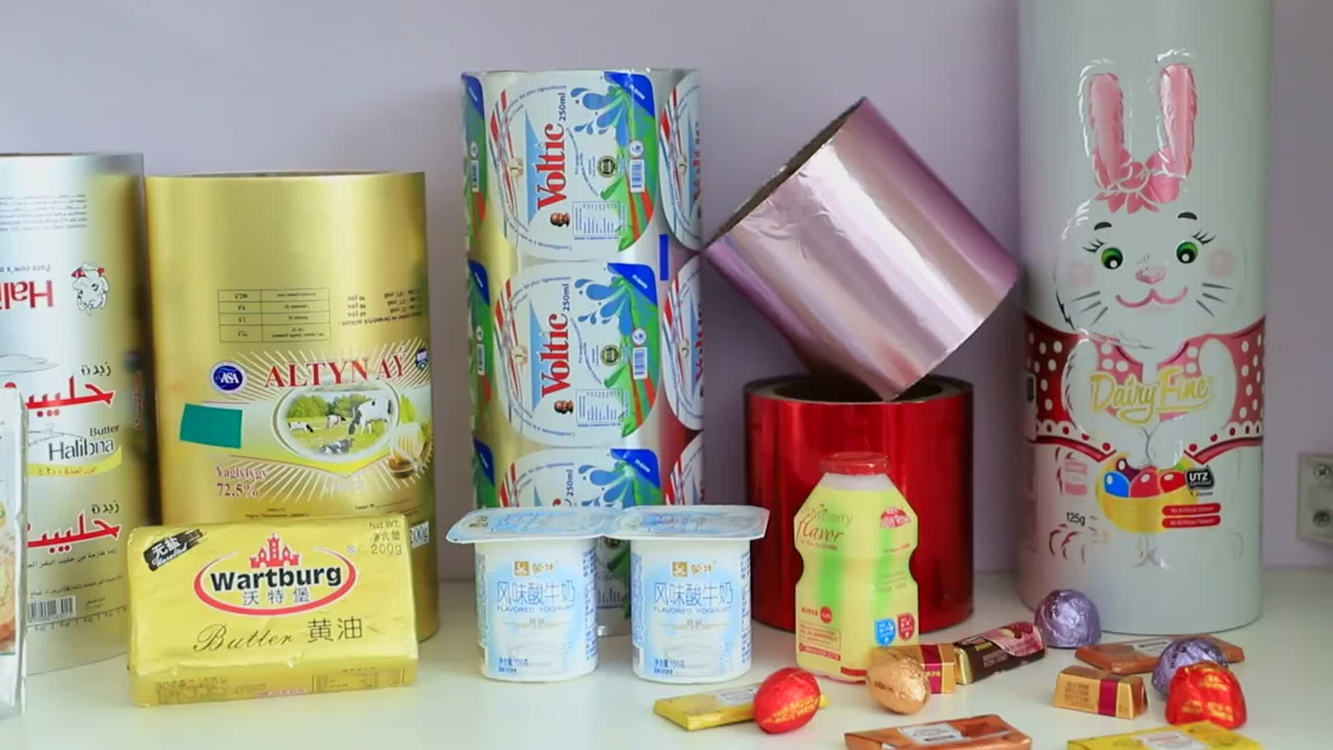 Pp Cup Aluminum Foil Sealing Film For Yogurt/coffee/juice/water Cups