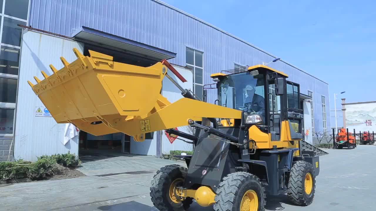 Ce Certificated 1200kg Wheel Loader With Multiple Attachment China