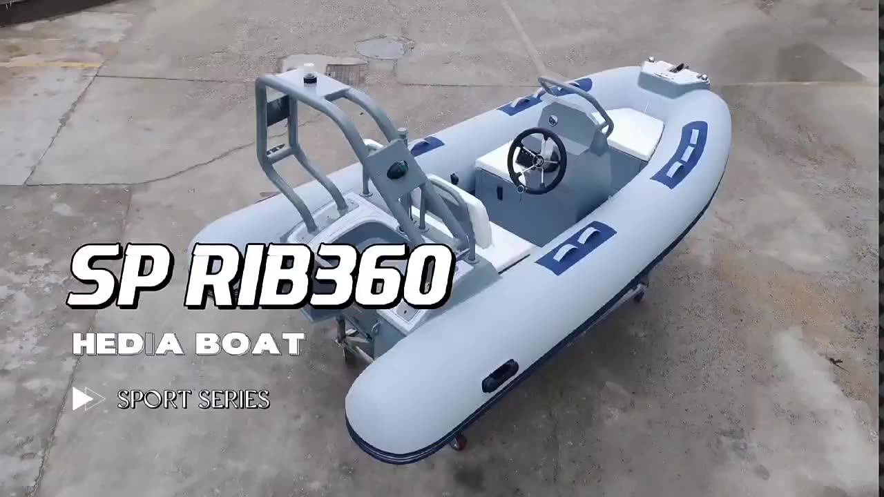 360 Rib Dinghy Center Console Hypalon Aluminum Hull 3.6m Small Aluminum