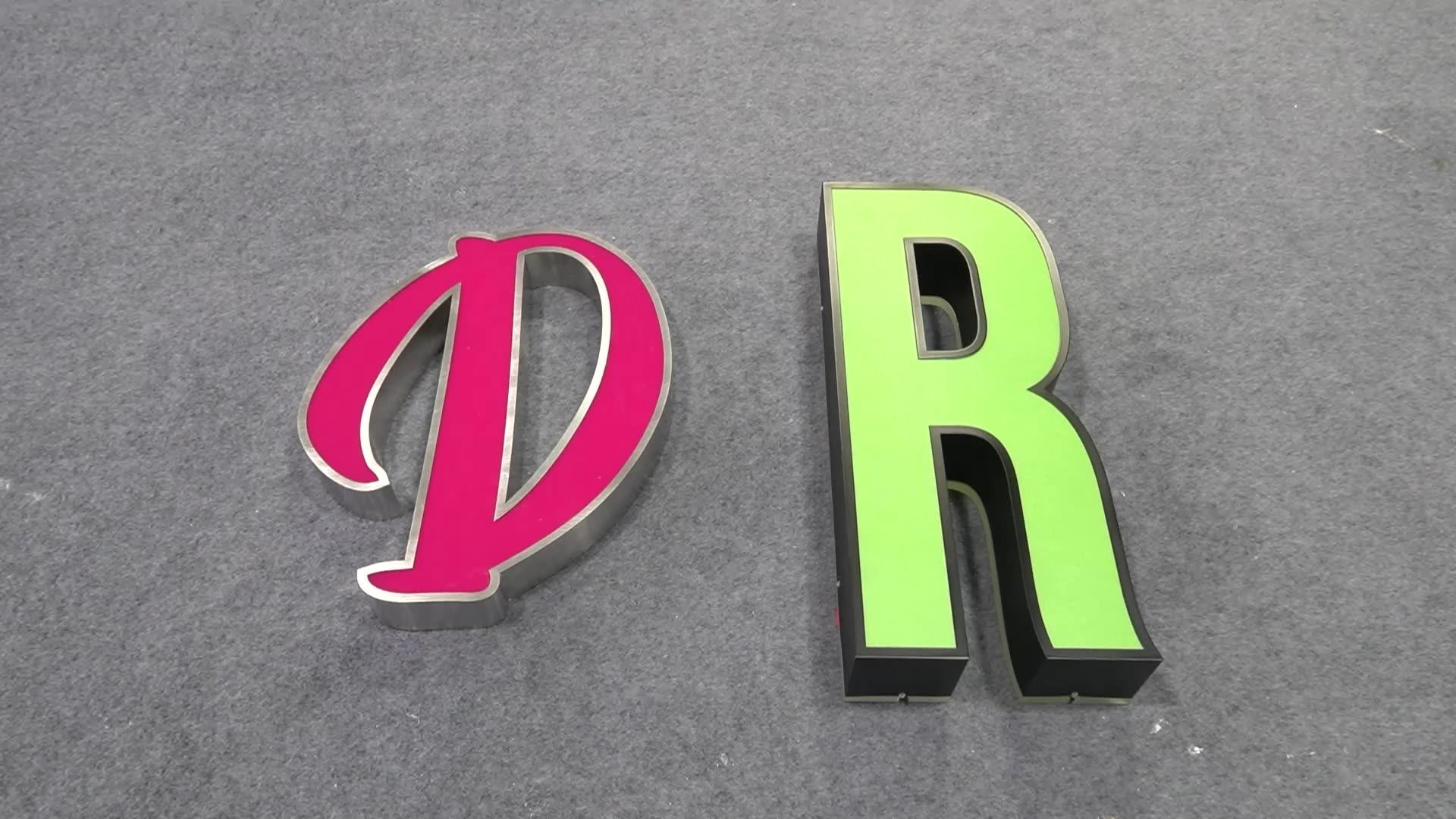 Backlit Board Outdoor Lighted Business Signs Cost Led Frontlit Channel Letter Commercial Sign