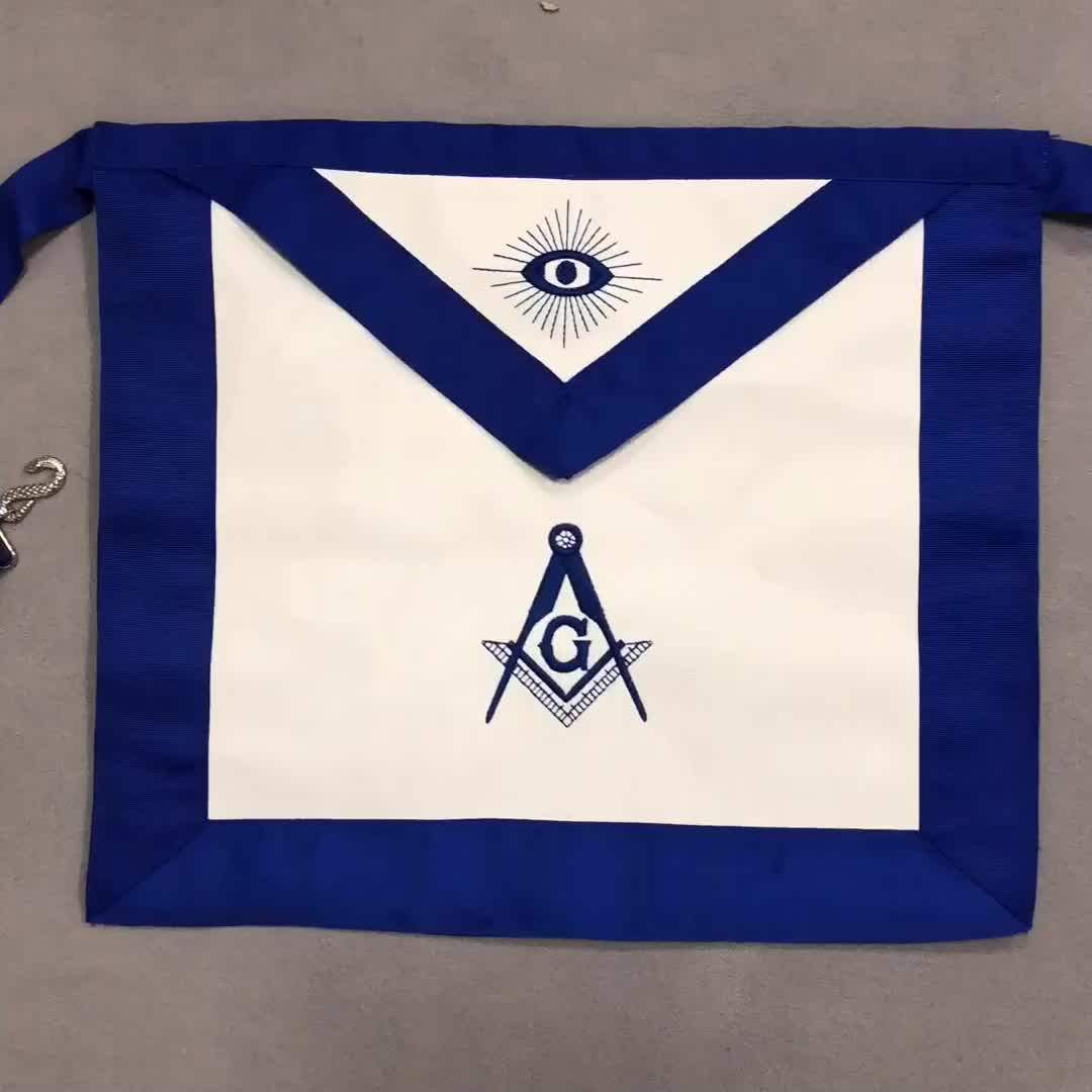 2018 New Stock High Quality Cheap Leather Embroidered Masonic Regalia