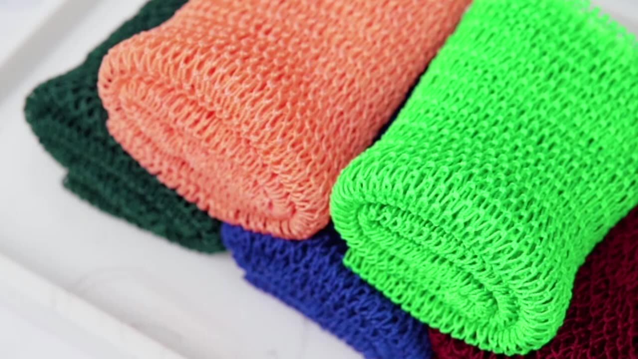 Spifit Ghana Custom Weave Body Scrubbing Bulk Purchase Of Light Nylon