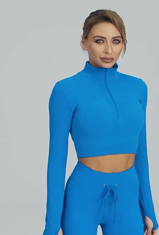 2023 Long Sleeve 2 Piece Yoga Wear Workout Clothing Activewear Private