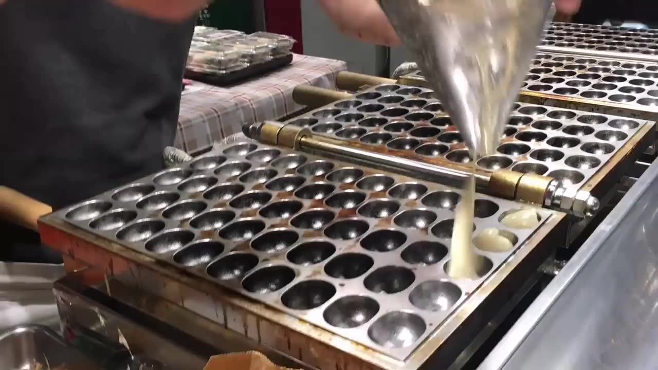 50 Holes Japanese Egg Ball Cake Making Machine Waffle Maker Buy