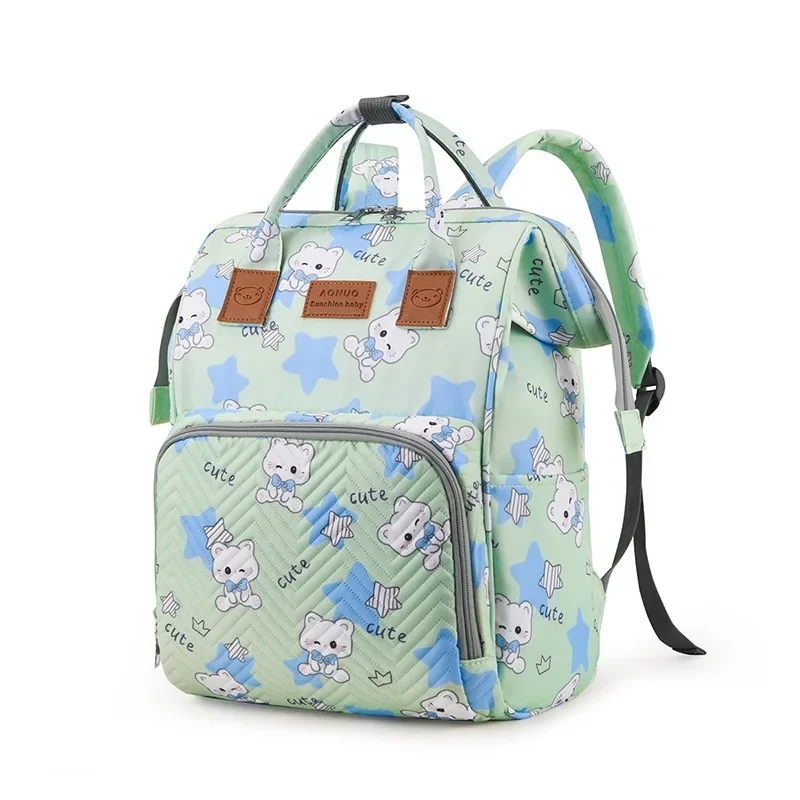 2025 New Advanced Mummy Bag Portable Large Capacity Mother and Baby Backpack Multifunctional Cute Mommy Storage Backpack