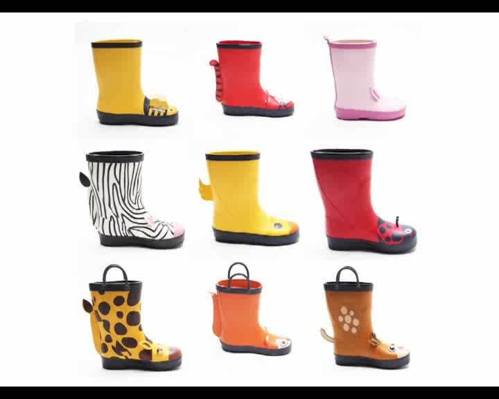 Factory Direct Sales Rubber Rain Boots Lovely Sika Deer Shoes For Kids