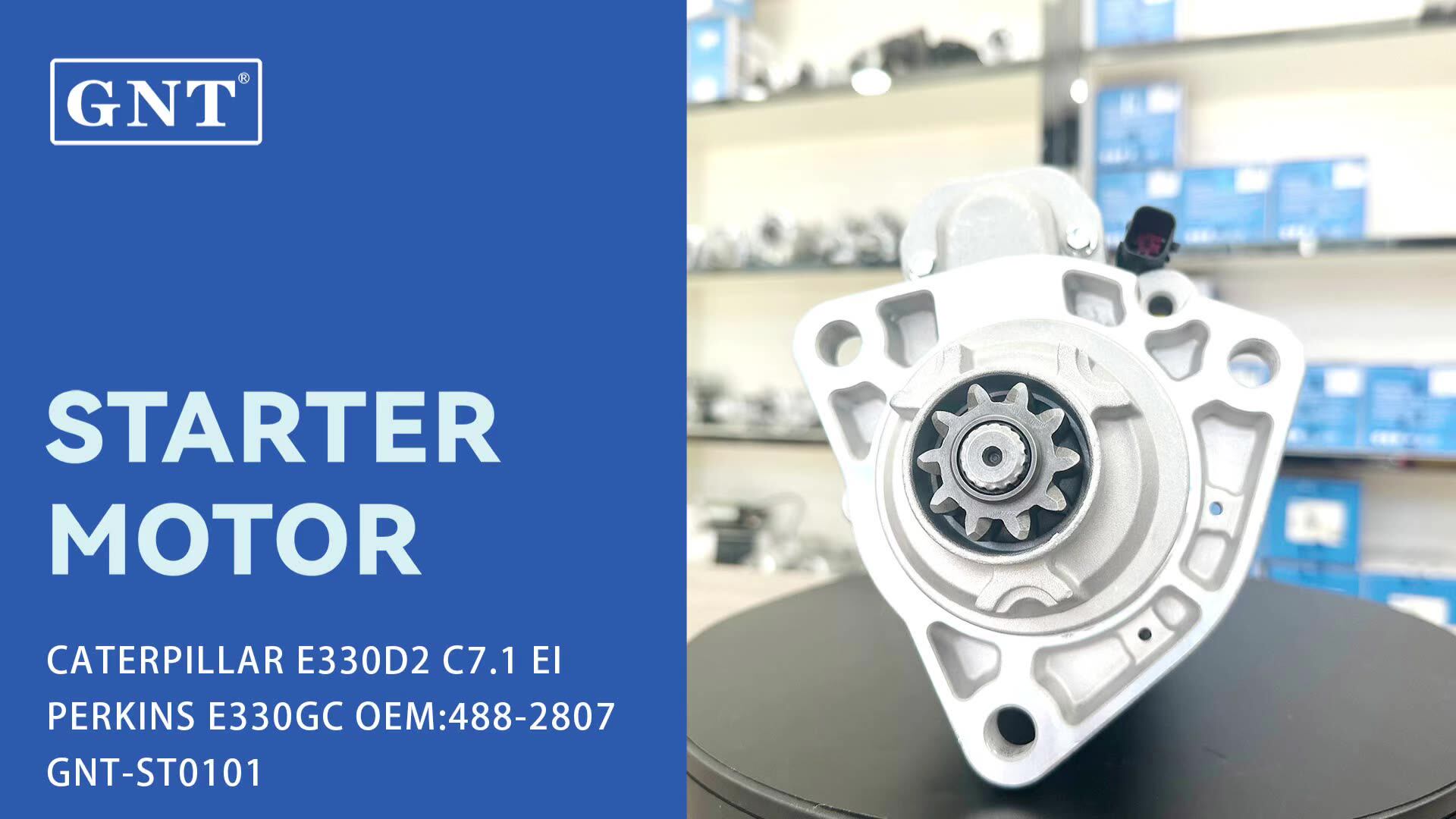 24v 10t Starter Motor For Caterpillar C7.1 Engine Excavator E330 E330gc ...