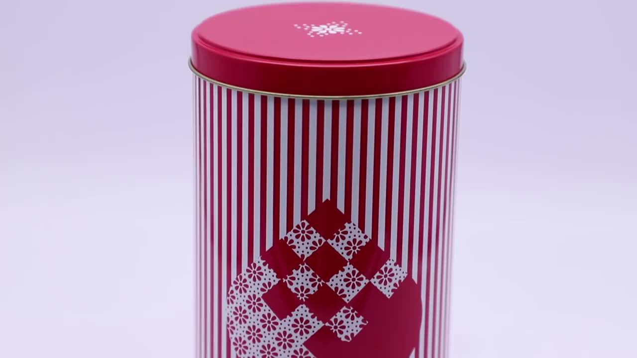 Customized Boxes Airtight Plug Lid Metal Tin Tube Storage Tea Tin