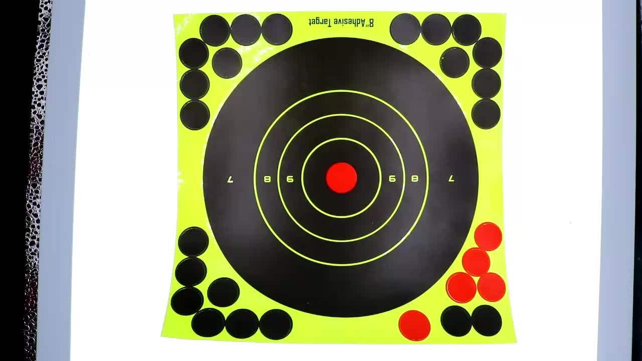Hybsk Targets 8 Inch Reactive Self Adhesive Shooting Targets Bright