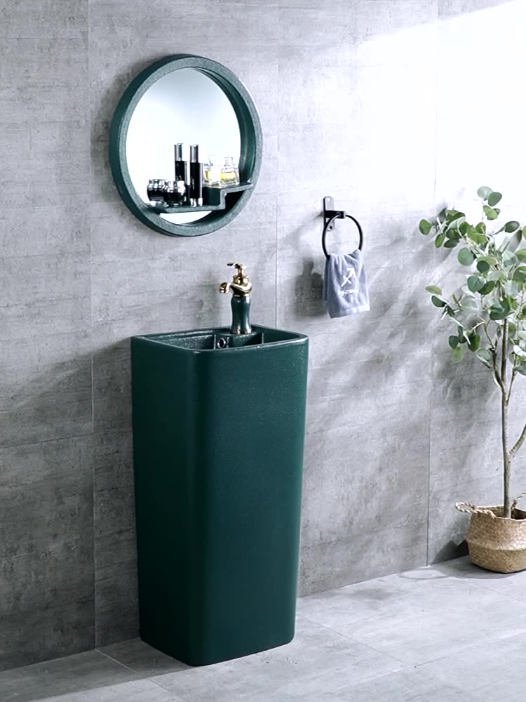 Nobel column basin One-piece wash basin Balcony wash basin Floor-to-ceiling one-piece wash basin One-piece wash basin