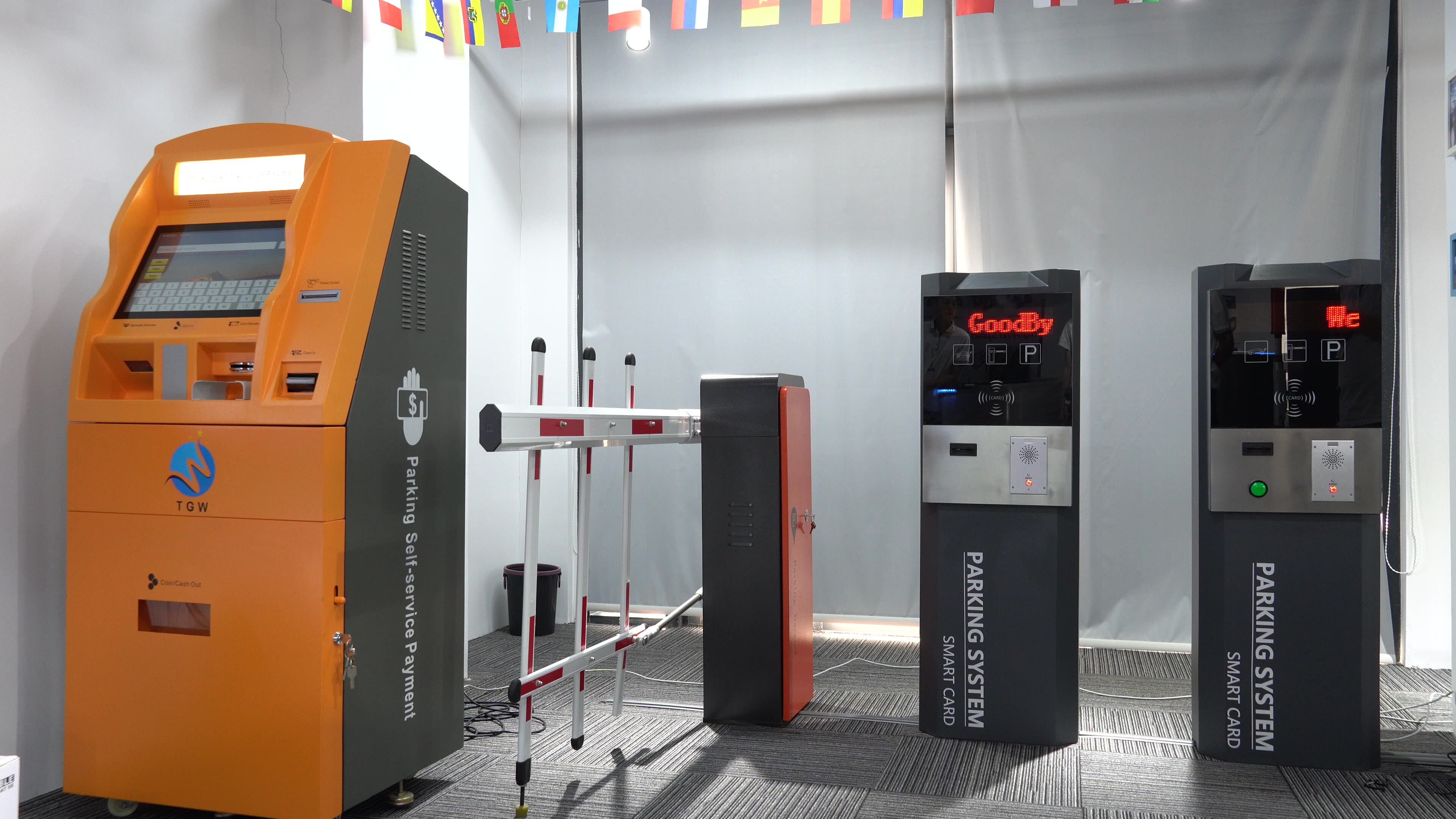 License Plate Recognition Selfservice Toll Collection System Barrier